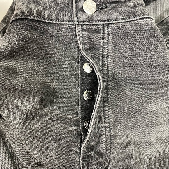 Old Navy Denim Womens Jeans Plus Size 24 High-Rise OG Straight Gray Faded Black - Picture 7 of 9